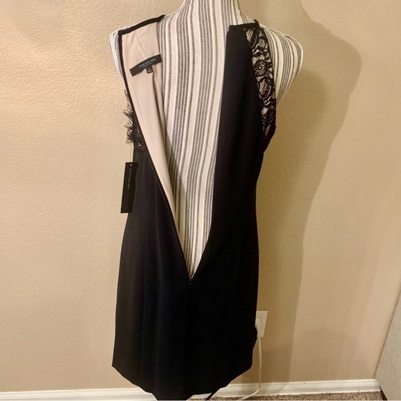 NWT Marc New York Dress Sz 10 Black Sleeveless Lace Trim Mini Andrew Marc - Picture 7 of 14